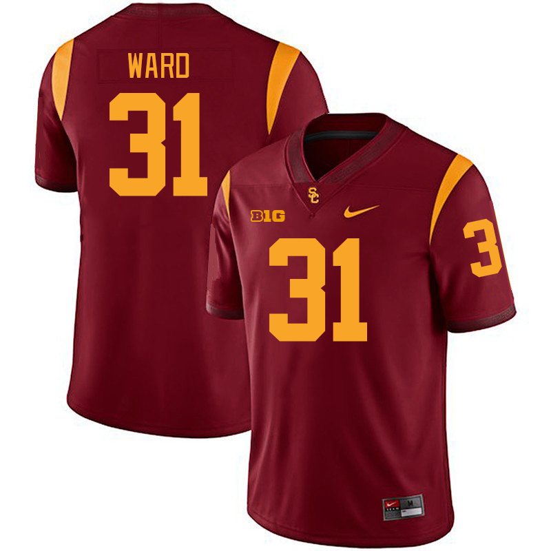 USC Trojans #31 Isaac Ward Big 10 Conference College Football Jerseys Stitched Sale-Cardinal